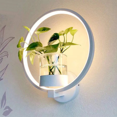 Modern LED Plant Wall Lamps - Creative Lighting Fixtures for Restaurant, Aisle, Staircase, Bedroom, and More