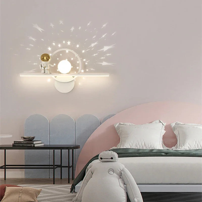 Modern LED Wall Lamp For Children's Room Bedroom Bedside Study Living Dining Room Home Wall Sconce