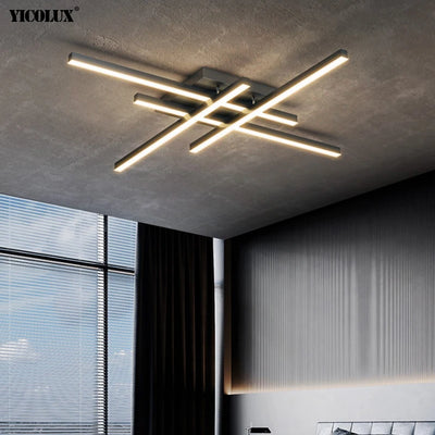 Simple Dimmable Modern LED Chandelier Lights for Living, Dining Room, Bedroom, Villa, Apartment, Hall, Kitchen