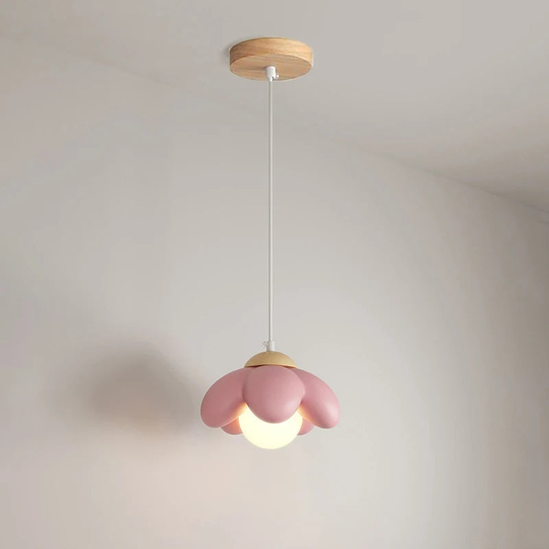 Nordic Pendant Light Modern Cream Flower Styling Hanging Lamp Indoor Lighting Room Decor chandeliers