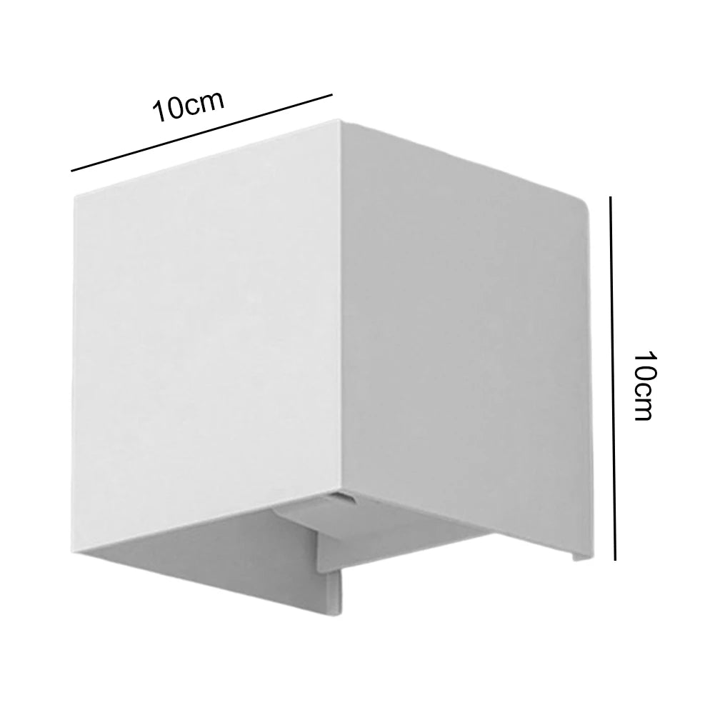 LED Wall Lamp with Motion Sensor Modern Nordic Interior Wall Light Up Down Cube Porch Light Outdoor