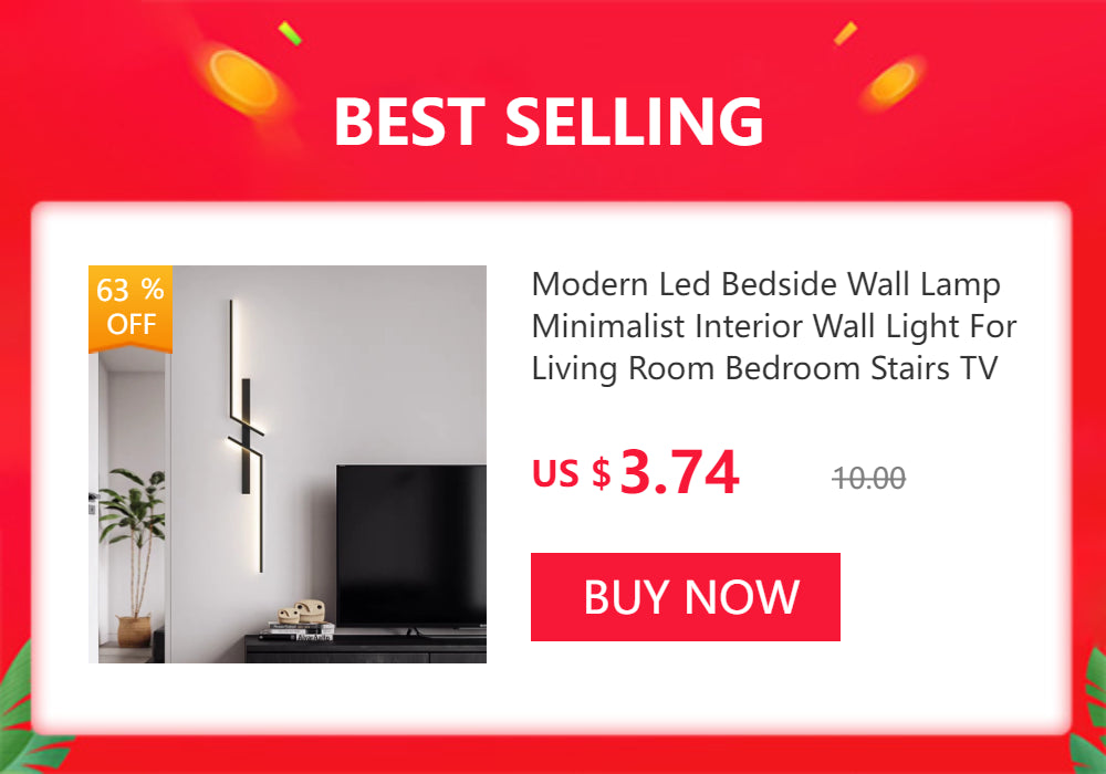 Modern LED Bedside Wall Lamp for Living Room, Bedroom, Stairs, TV Background - Minimalist Interior Wall Light