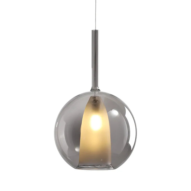 Contemporary Glass Pendant Lights - Sleek LED Loft Lamps for Living Room, Cafe, Kitchen, and Restaurant Decor