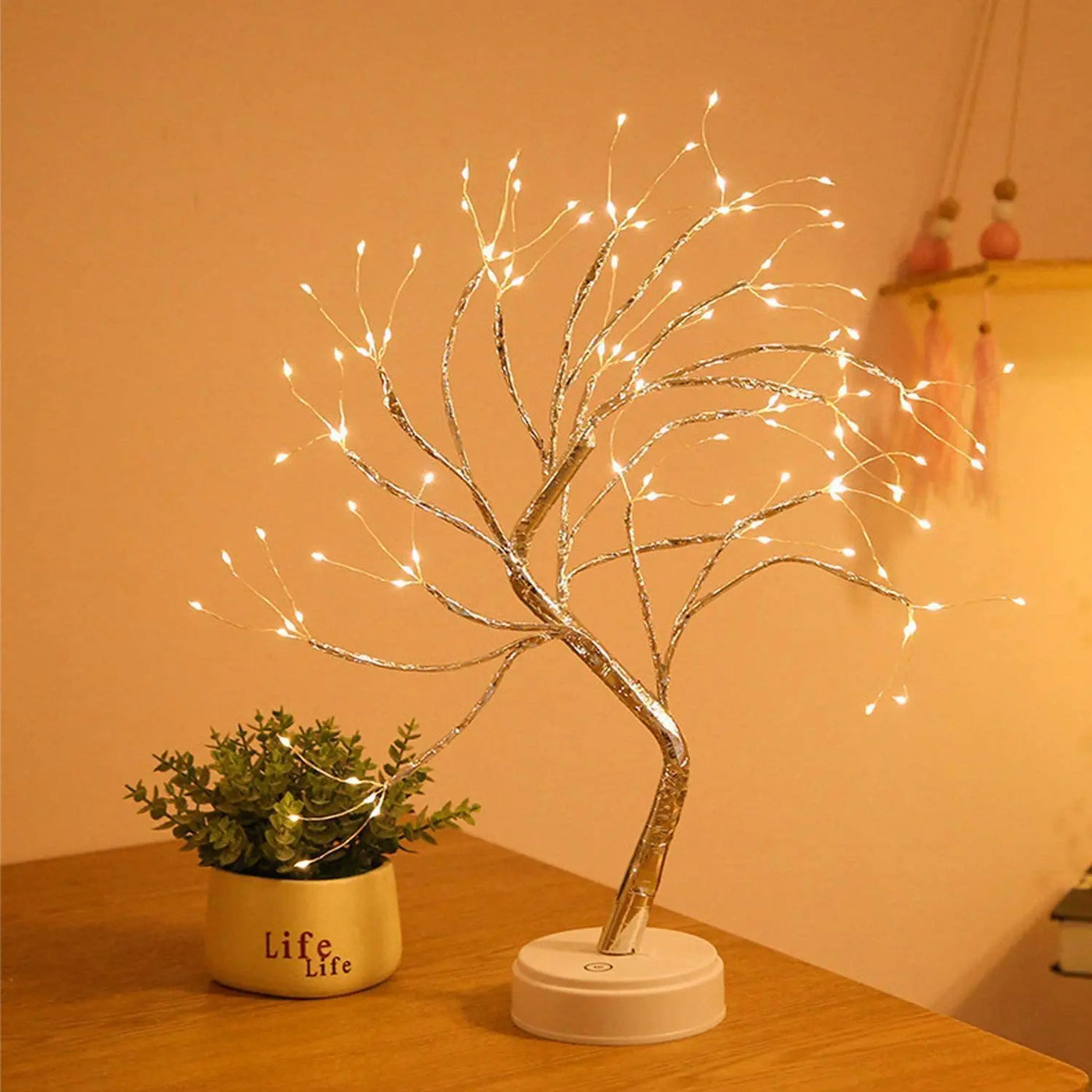 Tree Light Flower Tree Night Lamp - LED Table Branch Lamp for Living Bedroom Home Decor