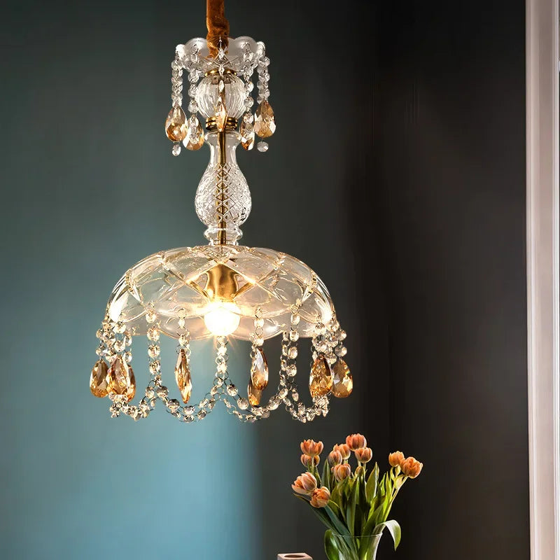 Retro Chandelier - Luxury Crystal Porch Lighting for Indoor Decor