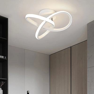 Contemporary LED Ceiling Light with Surface Mounted Aisle Lighting for Porch, Bedroom & Living Room