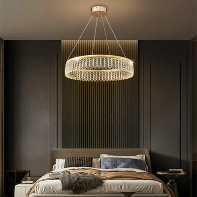 Luxury Crystal Ceiling Chandeliers for Your Living Room, Bedroom, or Dining Area with this LED Pendant Lamp