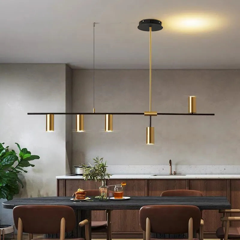 Modern LED Chandelier: Sleek & Functional for Kitchen, Living & More