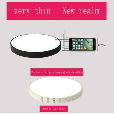 Modern LED Ceiling Lamp – 18W/24W/36W/54W Round Lighting Fixture for Living Room, Bedroom, and Kitchen