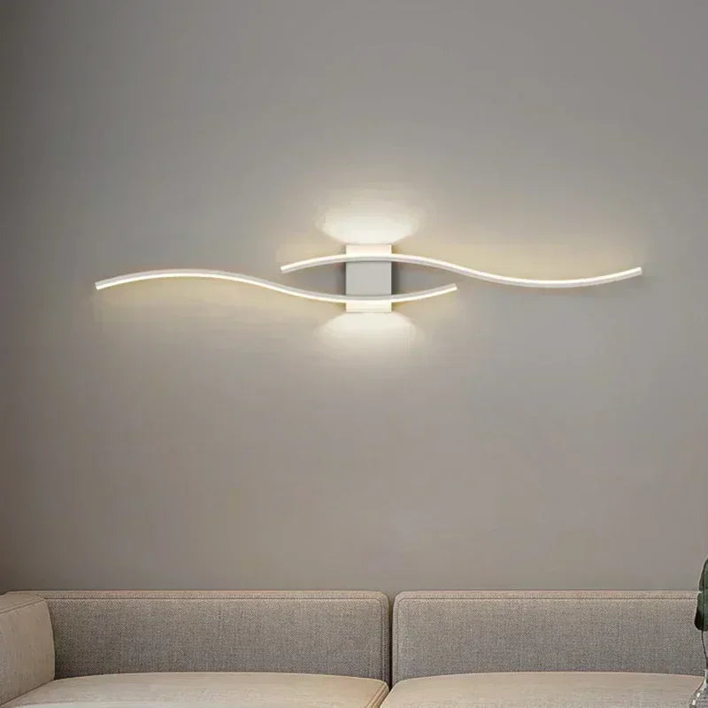 Contemporary Nordic LED Wall Lamp - Modern Lighting Fixture for Living Room, Bedroom, and More
