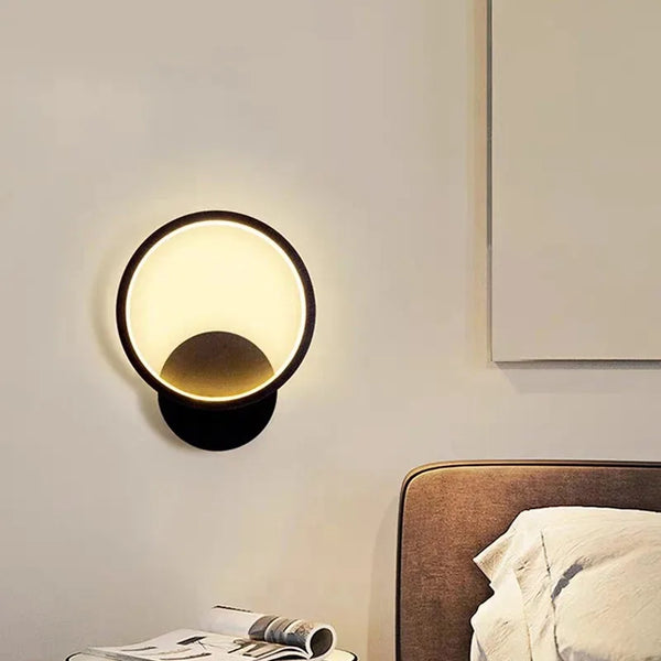 Modern Round LED Wall Lamp – Dimmable Aluminium Indoor Light