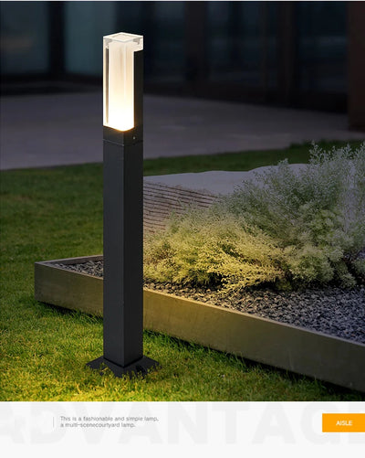 Modern Landscape Path Lights – Outdoor Wired Walkway Lamp for Courtyard and Villa