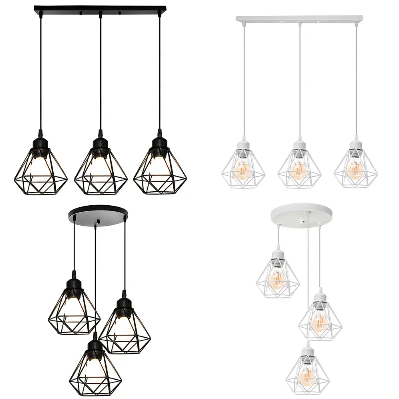 Modern Nordic Iron Chandelier - Creative Single Head Pendant Light for Living Room, Bedroom, and Dining Area