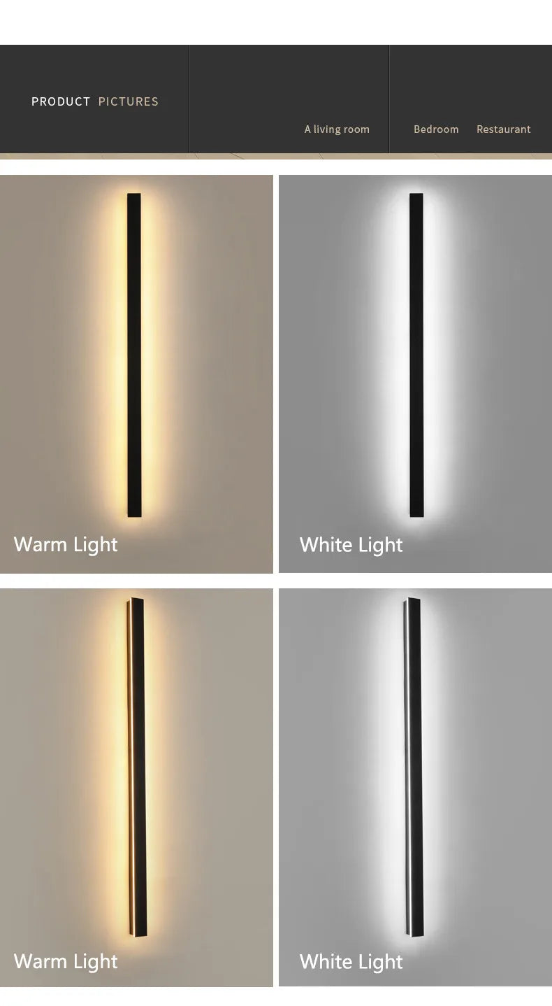 Waterproof LED Wall Light – Modern Nordic Outdoor Garden Lamp