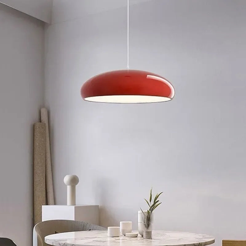 LED Nordic Pendant Light Macaron 35/45/60CM Round Hanging Luminaire Living Room Dining Room Cafe Home Lighting Decor