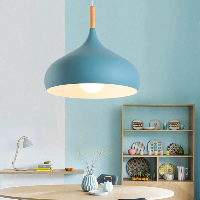 Nordic Macaroon Color LED Pendant Light: Add a Pop of Color to Your Space