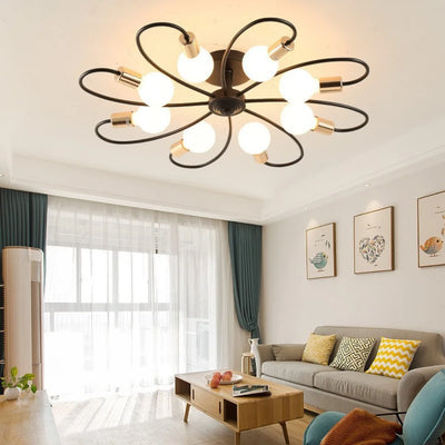 Creative Modern Ceiling Chandelier - E27/E26 Living Room and Bedroom Hanging Light Fixture