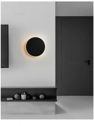 Modern LED Round Wall Lamps with Touch Switch – Minimalist Style for Interior Spaces