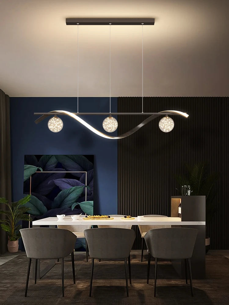 Modern Minimalist LED Pendant Lamps for Dining Room & Kitchen