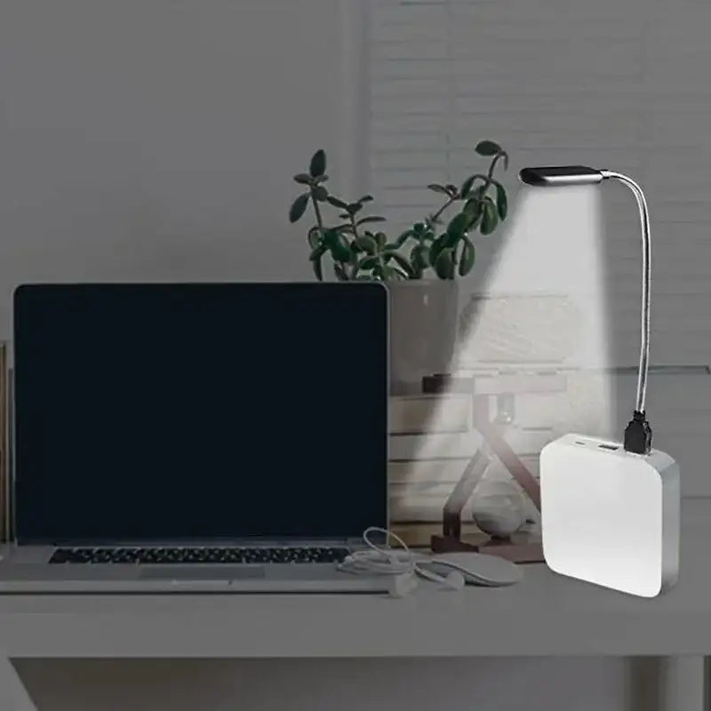 Portable USB LED Mini Book Light - Flexible 6 LEDs for Power Bank, Lap ...