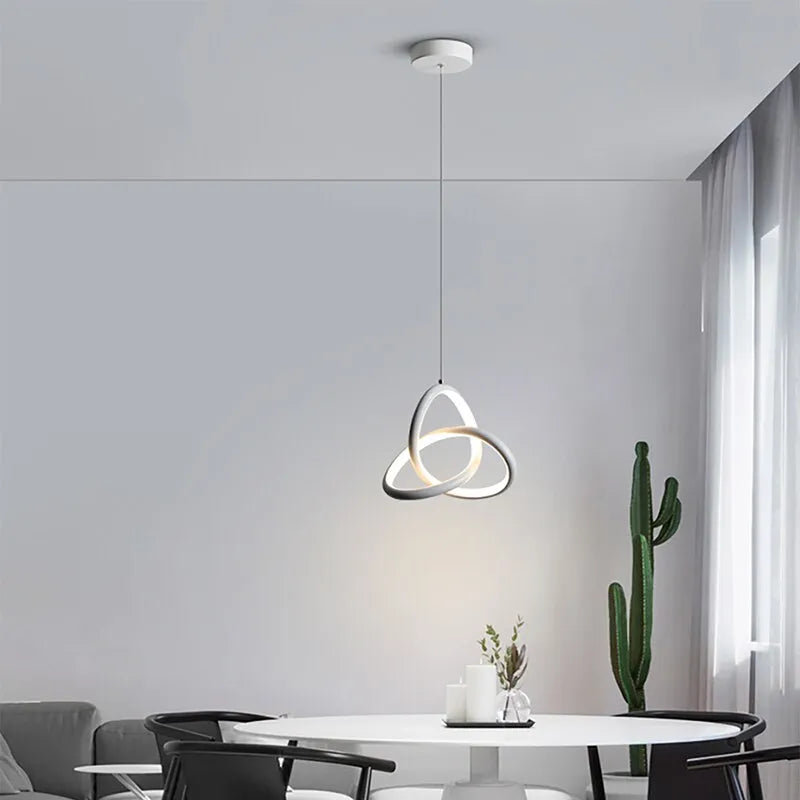 Designer LED Pendant Light with 3 Colors Decor LED Chandeliers For Bedroom, Study & Living Room