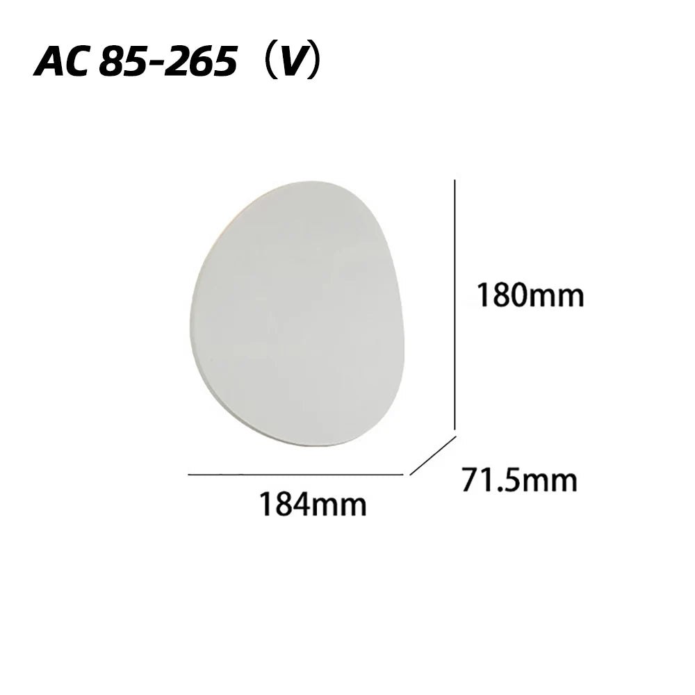 LED Wall Lamp: Simple Round Design for Balcony, Entrance, TV Background, Bedroom, and Bedside