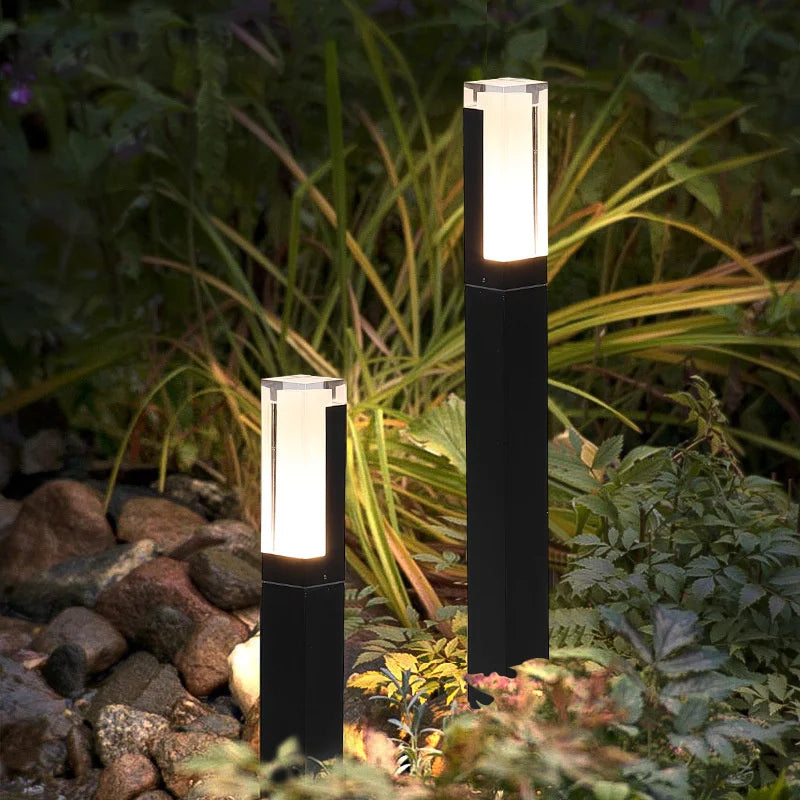 Advanced Outdoor Waterproof IP65 LED Aluminum Lawn Lamp - Garden Path Pillar Light for Landscape and Villa Decor