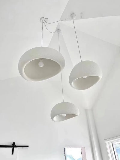 Nordic Wabi Sabi LED Pendant Light – Modern Chandelier for Living and Dining Spaces