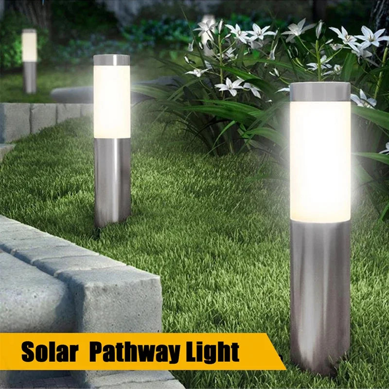 Waterproof Solar Garden Pathway Lights - LED Landscape Lamp for Yard, Patio, and Driveway