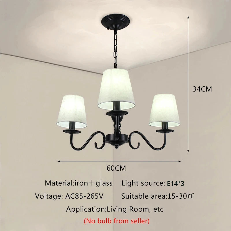 Nordic Fabric Chandeliers – Stylish Pendant Lamp for Home Decor