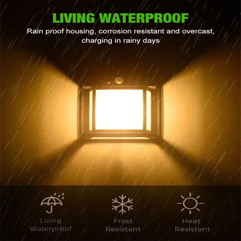 Waterproof Solar Powered Wall Lamp - Efficient and Sustainable Outdoor Lighting Solution