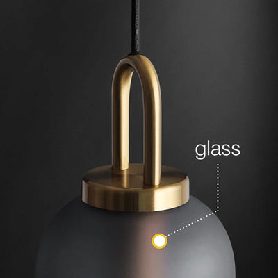 Warm Glow Pendant: Nordic Glass Ball Light for Elegant Ambiance