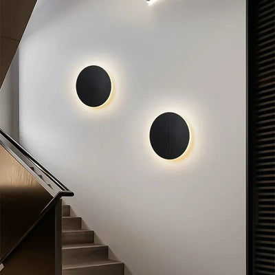 Modern LED Round Wall Lamps with Touch Switch – Minimalist Style for Interior Spaces