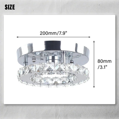 New Modern FRIXCHUR LED Round Crystal Chandelier