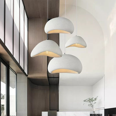 Japanese Wabi Sabi Chandelier: Modern Minimalist Pendant Light for Dining, Living Room, Bedroom, and More