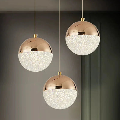 Modern Acrylic Chandelier: Half-Ball Design for Dining Rooms & More for Restaurant Aisle Corridor Pendant Lamp