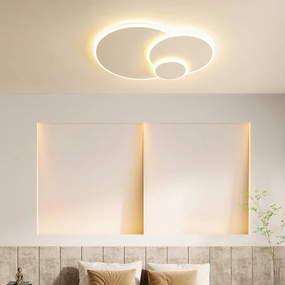 Acrylic Circular Modern LED Chandelier Light Living Dining Room Bedroom Kitchen Indoor Lighting Decor Minimalist Ultrathin Lamps