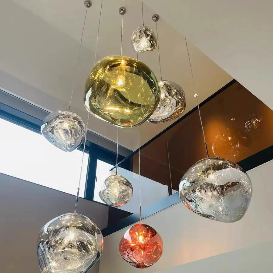 Modern LED Pendant Lights: Lava PVC Nordic Hanging Lamp for Indoor Decorative Chandelier