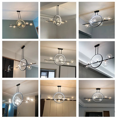Modern Nordic LED Glass Dome Pendant Lights - Stylish Illumination for Every Space