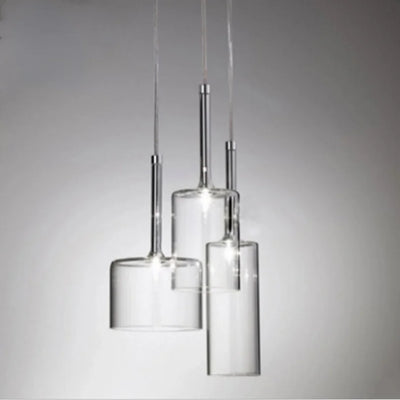 Modern Nordic Glass Pendant Lights - Elegant Ceiling Chandeliers with LED Bulbs for Kitchen, Bedroom, Restaurant