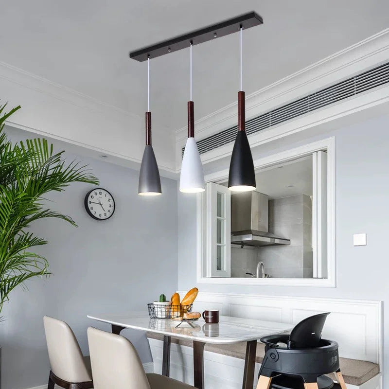 Modern Pendant Light: Nordic Minimalist Hanging Lamp for Dining Table, Kitchen Island Dining Room Lighting Fixture