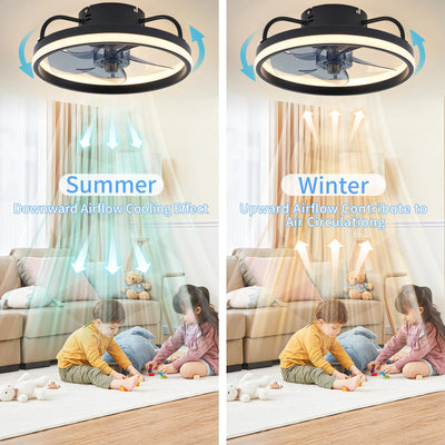Ceiling Fans With Remote Control and Light LED Lamp Silent Ceiling Fans For Bedroom Living Room Decor