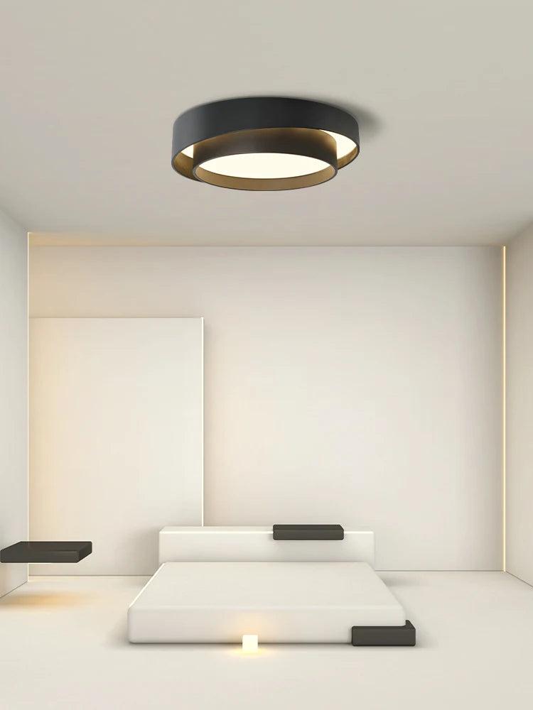 Modern LED Art Ceiling Lamp - Round Design for Studio, Kitchen, Bedroom, Aisle, Balcony, and Corridor