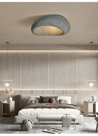 Nordic Minimalist Wabi Sabi Chandelier – Cream Style Ceiling Light