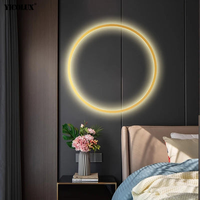 Modern Circle Background Decoration Lamp – LED Wall Light