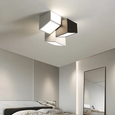 LED Nordic Ceiling Lamp White Black Modern Ceiling Lights For Study Bedroom Bedside Living Room Indoor Home Decoration Fixture