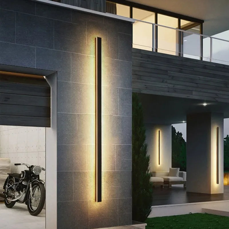 Modern Nordic Outdoor Wall Light IP65 Waterproof Garden Lamp with LED Bulb Included
