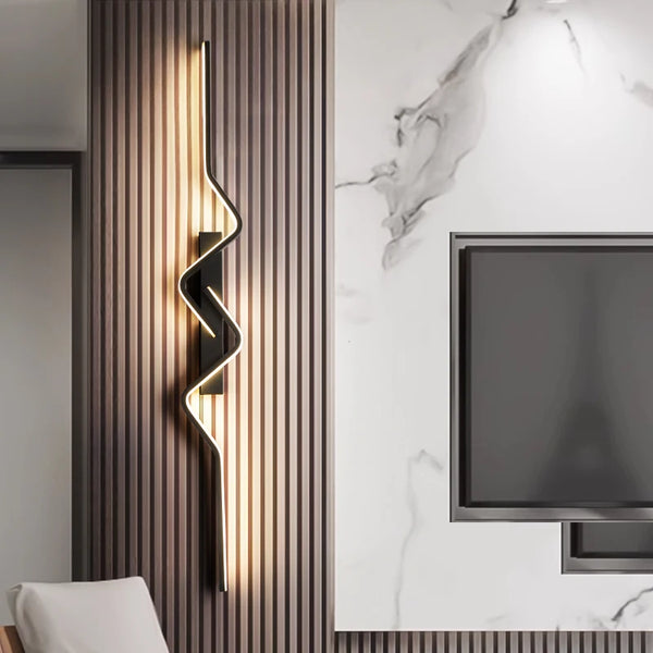 Nordic Long LED Wall Lamp – Decorative Linear Wall Light for Living Room & Corridor