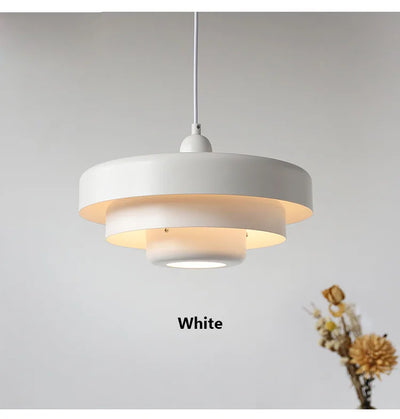 LED Retro Orange Pendant Lamp - Modern Chandelier for Dining Room & Cafe Decor