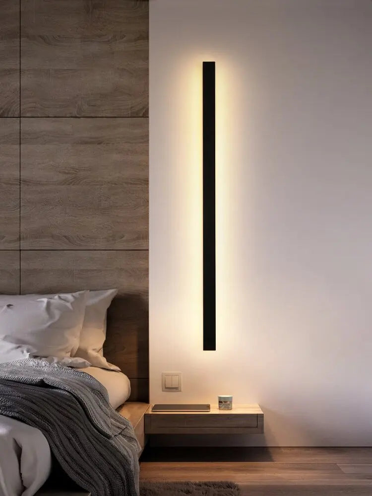 Waterproof IP65 Long Strip Wall Lamp – Luxury Modern Nordic Design for Bedroom and Living Room